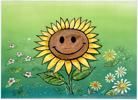 Sun Flower Smiley